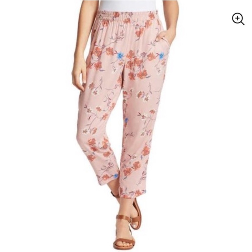 Jessica Simpson Pull on Pink Floral Cadie Pants size XXL